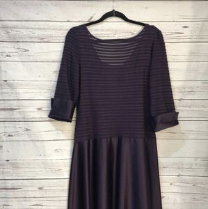 JS Collections plum colored ball gown